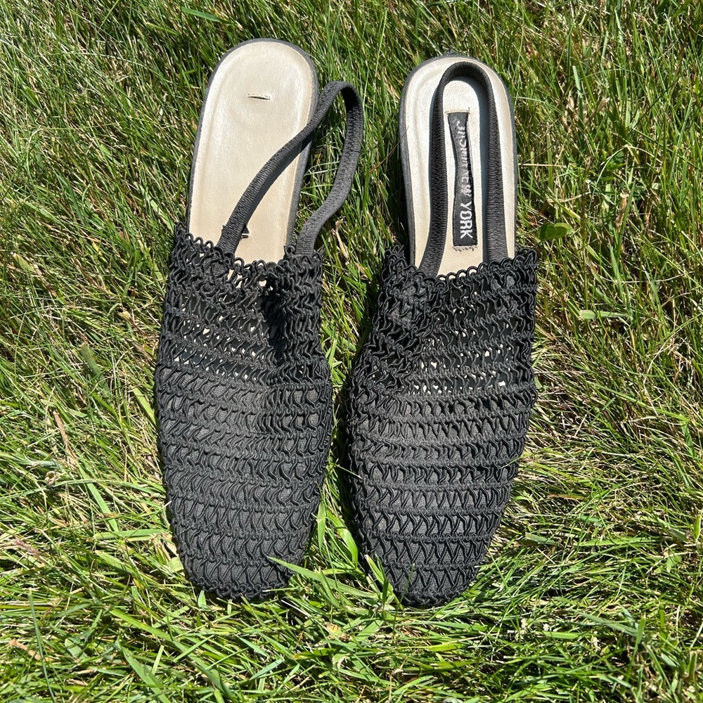 Black Mule Sandal Heels